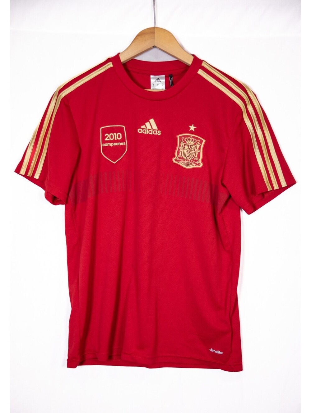 Spain National Team Special World Cup Shirt Vintage Adidas 2010 Men's M
